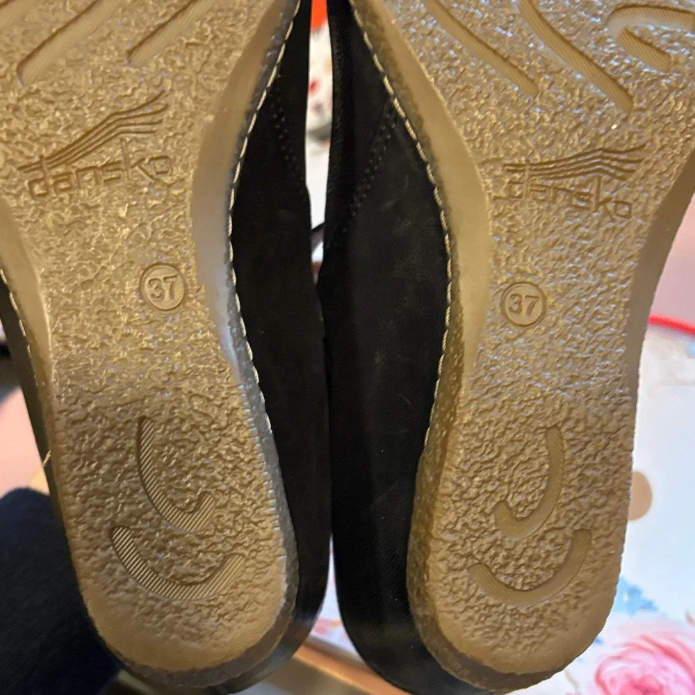 Dansko Black Mary Jane Wedge - Picture 8 of 9